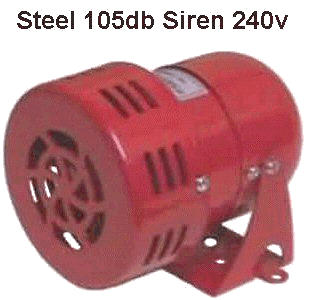 Andeli Loud Siren  105db Steel motorized Siren 240V 